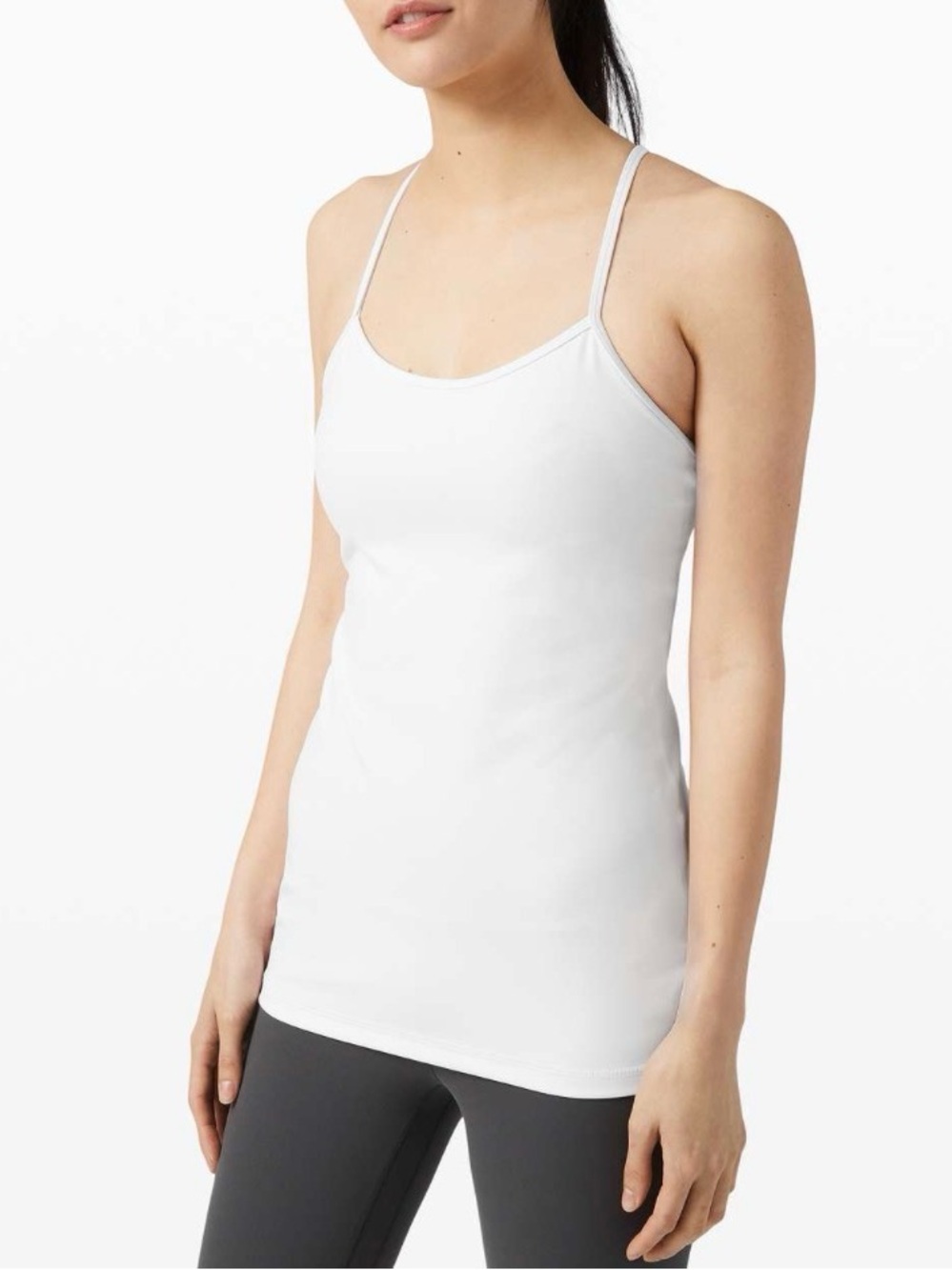 Lululemon Power Y Tank 10 White
